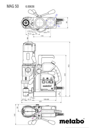 دریل مگنت متابو MAG 50