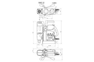 mag 32 metabo 1 ایران بور دریل مگنت متابو MAG 32 گردبری 32 میلی متر
