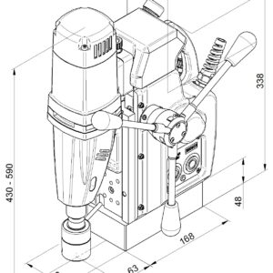 دستگاه دریل مگنت اتوماتیک بی دی اس BDS AutoMAB 450