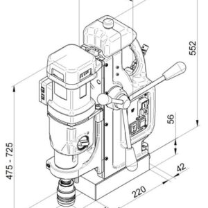 دستگاه دریل مگنت اتوماتیک بی دی اس BDS MAB 825 V / MAB 845 V