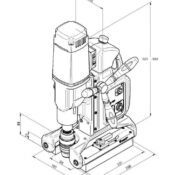 دستگاه دریل مگنت لوله بی دی اس مدل BDS PipeMAB 525