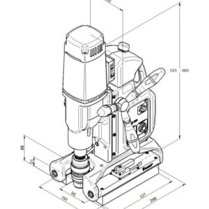 دستگاه دریل مگنت لوله بی دی اس مدل BDS PipeMAB 525