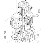 دستگاه دریل مگنت لوله بی دی اس مدل BDS MAB 825 KTS