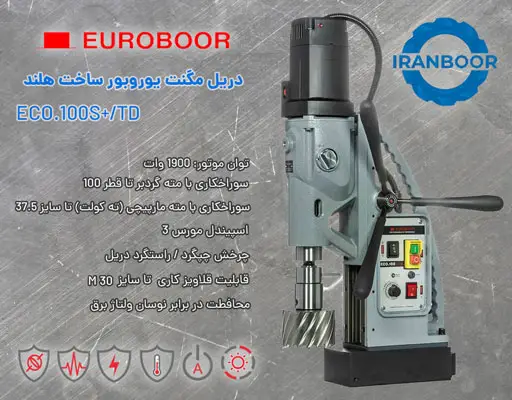 دریل مگنت چیست؟ آشنایی با دریل مغناطیسی 13 ایران بور دریل مگنت یوروبور 100 پلاس